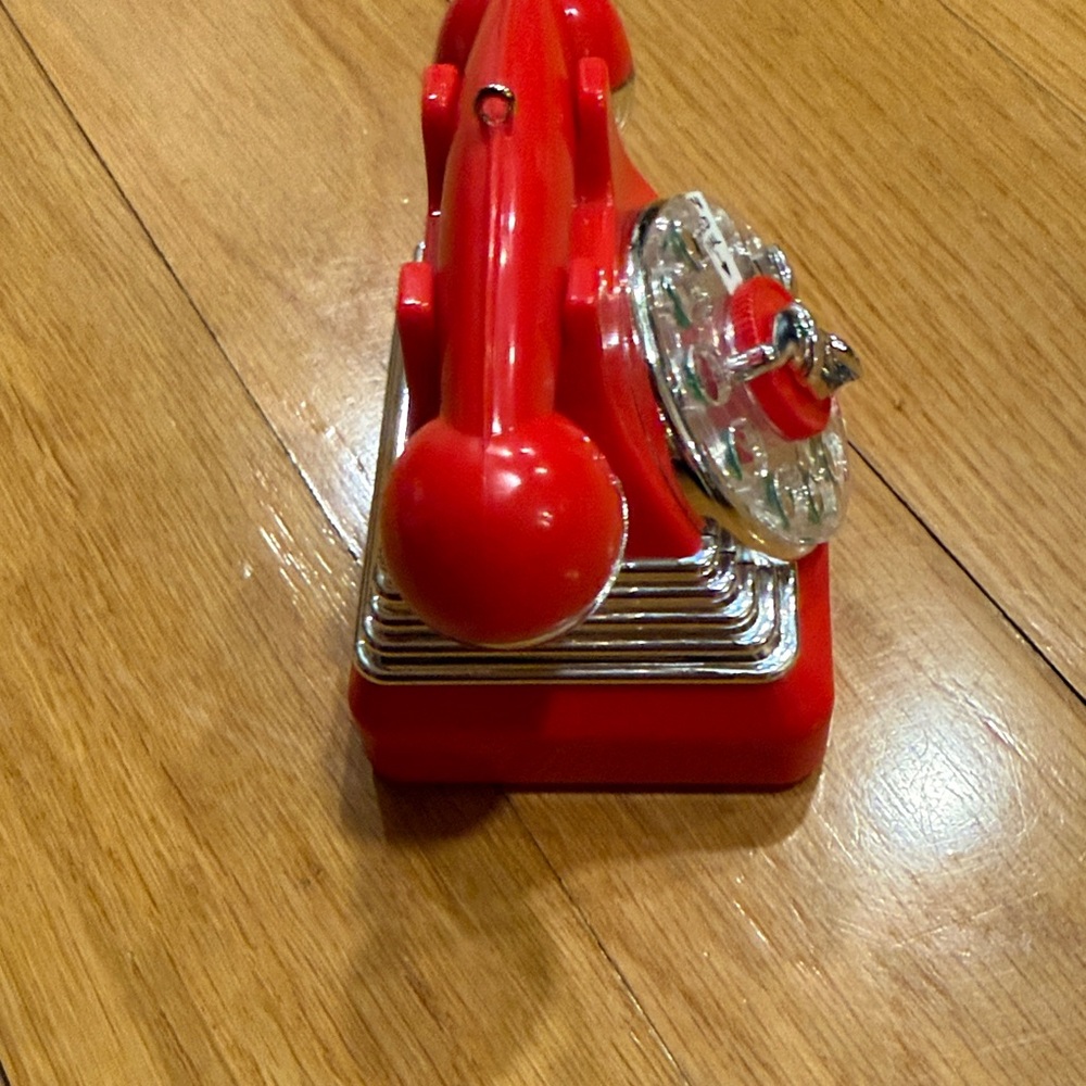 Hallmark Red and Silver Rotary Phone Ornament - Picture 4 of 7